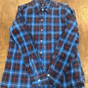 GAP Blue and Red Checkered Shirt